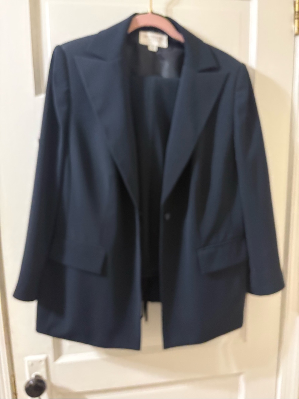 Liz Claiborne Women's Navy Pinstripe Pantsuit